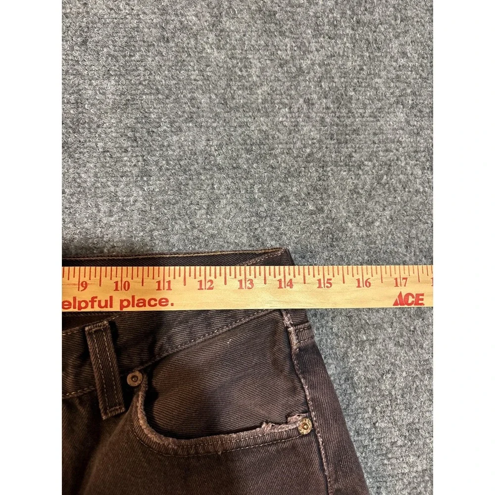 VTG Levis 501 Jeans Mens 30x30 Brown Denim Straight Leg Made USA Button Fly 90s - Picture 10 of 12